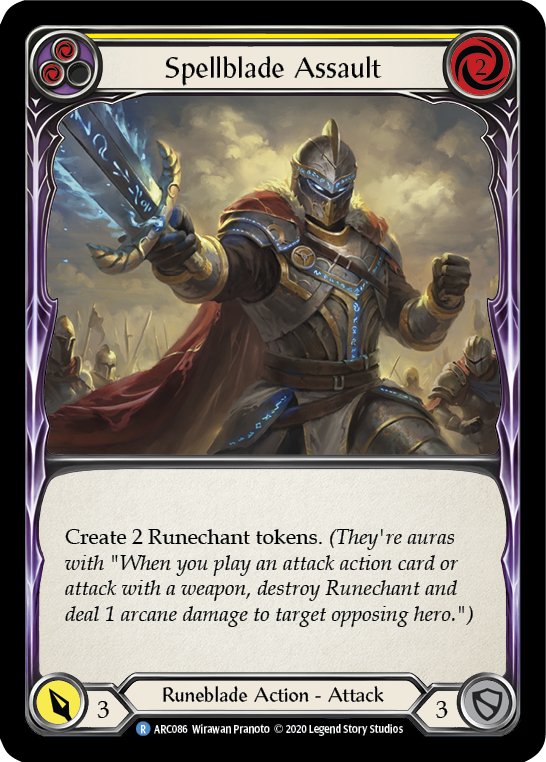 Spellblade Assault (Yellow) [U-ARC086] (Arcane Rising Unlimited) Unlimited Normal