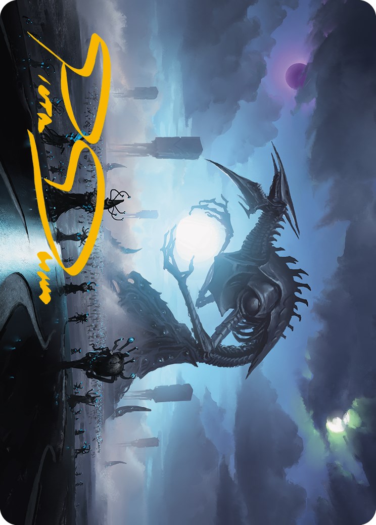 Blue Sun's Twilight Art Card (Gold-Stamped Signature) [Phyrexia: All Will Be One Art Series]