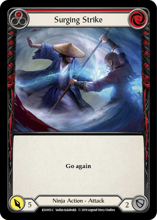 Surging Strike (Red) [KSU015-C] (Katsu Hero Deck) 1st Edition Normal