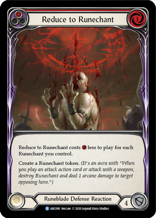 Reduce to Runechant (Red) [U-ARC088] (Arcane Rising Unlimited) Unlimited Normal