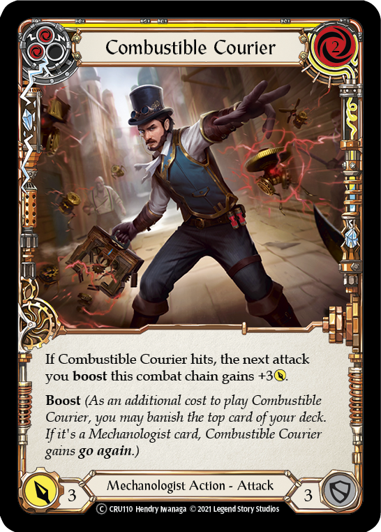 Courier Fuel (Yellow) [U-CRU110] (Crucible of War Unlimited)  Unlimited Rainbow Foil