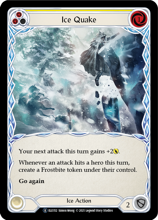 Ice Quake (Yellow) [U-ELE152] (Tales of Aria Unlimited) Unlimited Rainbow Foil