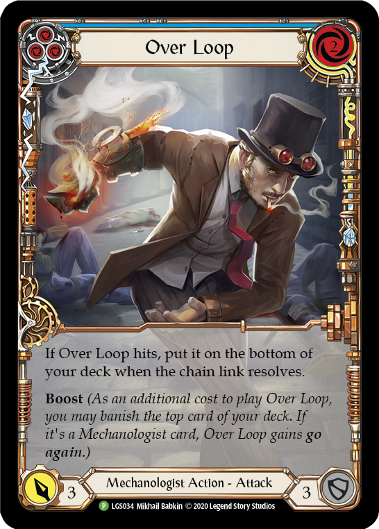 Over Loop (Blue) [LGS034] (Promo) Rainbow Foil