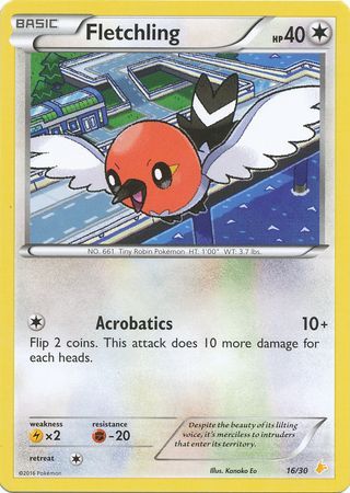 Fletchling (16/30) [XY: Trainer Kit 3 - Free Pikachu]