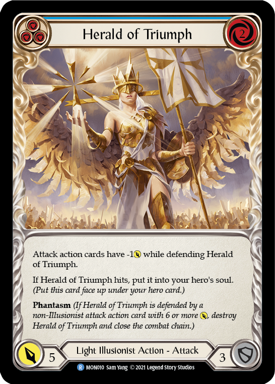 Herald of Triumph (Blue) [MON010] (Monarch) 1st Edition Normal