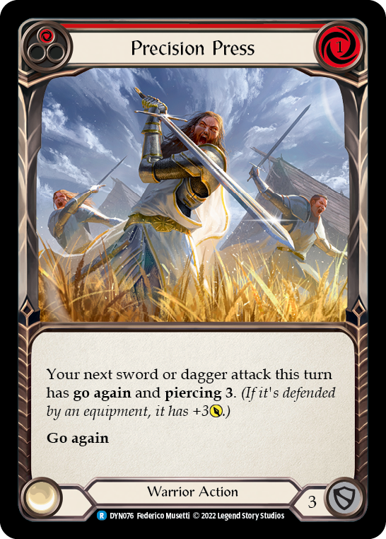 Precision Press (Red) [DYN076] (Dynasty) Rainbow Foil
