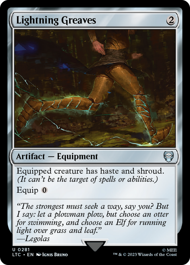 Lightning Greaves [The Lord of the Rings: Tales of Middle-earth Commander]