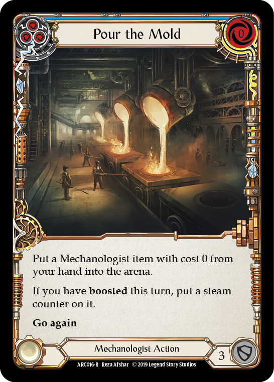Pour the Mold (Blue) [ARC016-R] (Arcane Rising) 1st Edition Rainbow Foil