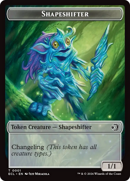 Shapeshifter // Map Double-Sided Token [Lorwyn Eclipsed Tokens]