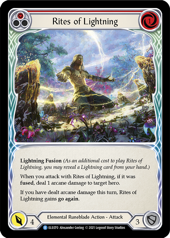 Rites of Lightning (Red) [ELE070] (Tales of Aria) 1st Edition Normal